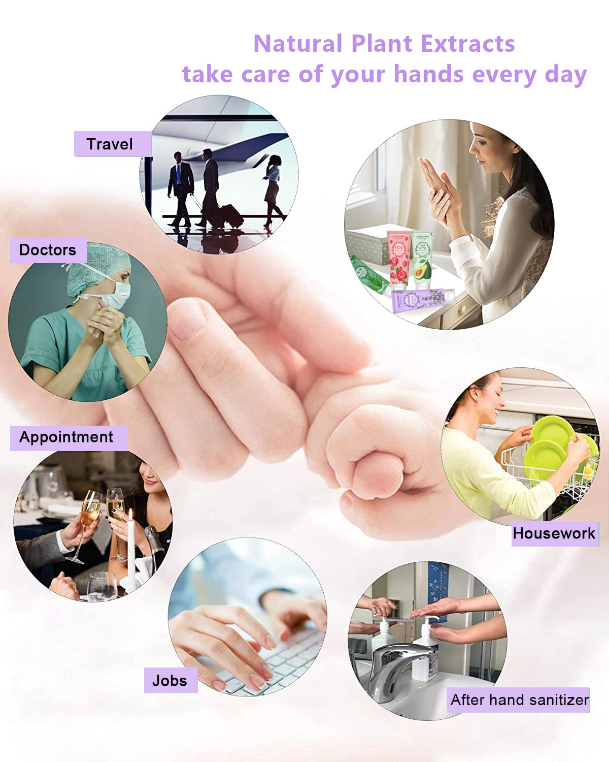 20 Pack Mini Body Lotion Gift Bulk for Dry Skin,Travel Size Small Body Cream with Shea Butter Natural Fragrance Moisturizing Body Lotion for Women Men,Valentines Day Gifts for Her Thank You Gift