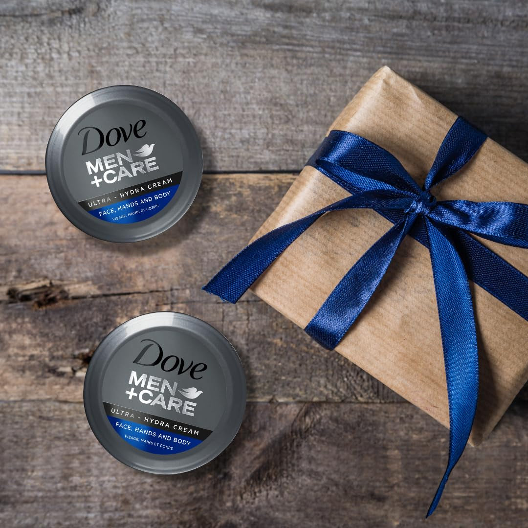 Men+Care Ultra Hydra Cream, Face, Hands and Body Care, All Skin Types, 6 Pack of 2.53 Oz Each