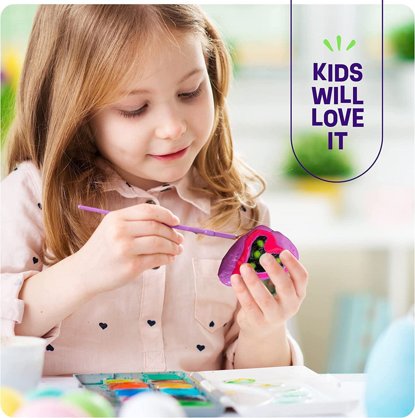 Kids Glow in the Dark Rock Painting Kit Arts & Crafts Toys Ages 4–12