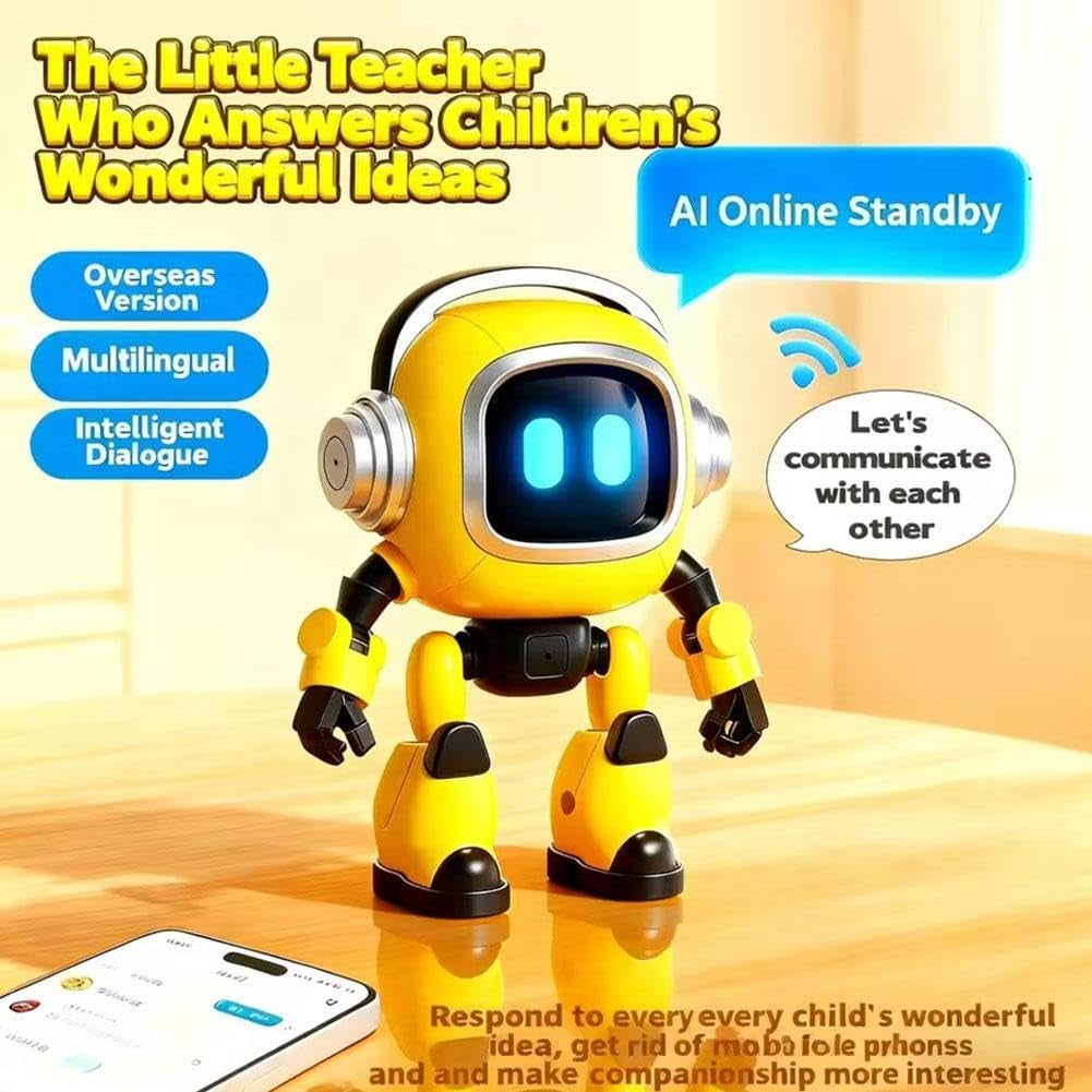 Ai Robot, Emo Robot Toys,Gift for People with Dementia,Learning Educational Interactive Toys,Ai-Powered Smart Robots,Ai Robots Toy for Kids,Intelligent Interactive Deskrobot,Educational Toy