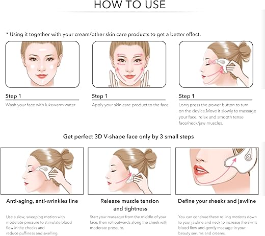 Microcurrent Face Scraping Beauty Instrument – Skin Lifting & Facial Toning Tool