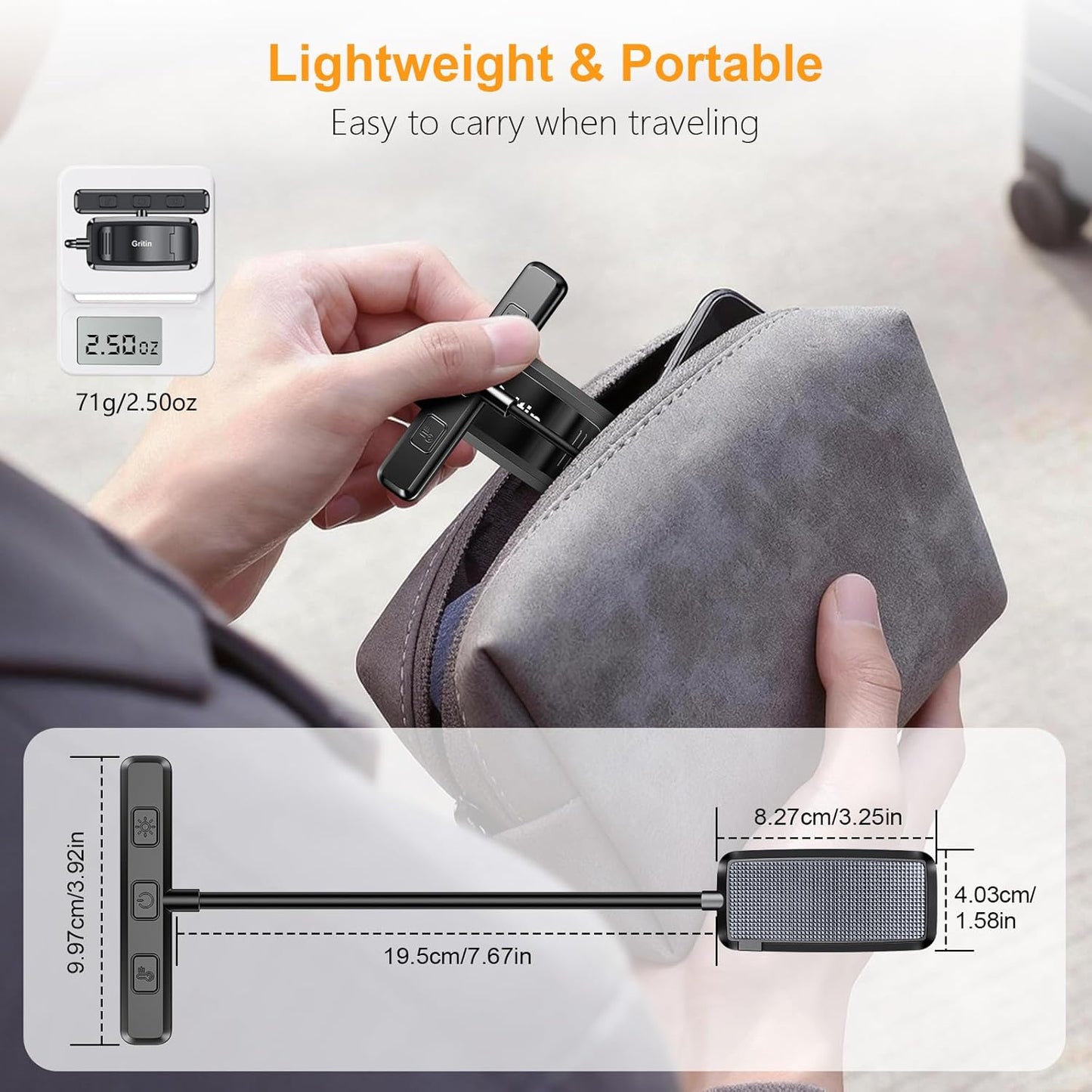 19 LED Rechargeable Book Light for Reading in Bed with Memory Function- Eye Caring 3 Color Temperatures,Stepless Dimming Brightness,80 Hrs Runtime Lightweight Clip on Light for Book Lovers