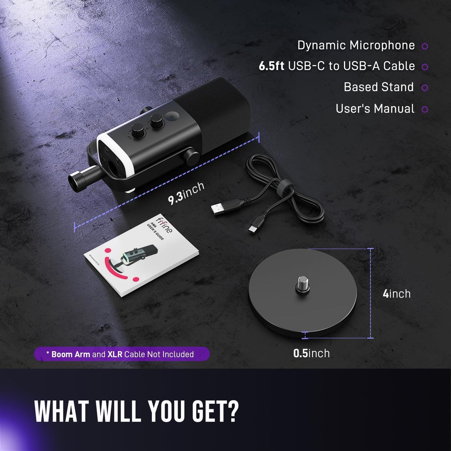 XLR/USB Microphone, Gaming Recording PC Microphone with Headphones Jack, Mute Button, Dynamic RGB Mic for Computer, Streaming Mic for Podcasting Voice-Over Youtube Video-Ampligame AM8 Pink