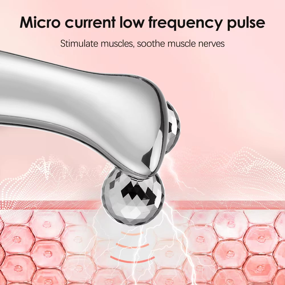 EMS Face Roller Electric V Face Massagers Microcurrent Face Lift Beauty Machine Slimmer Double Chin Massage Skin Care Tool