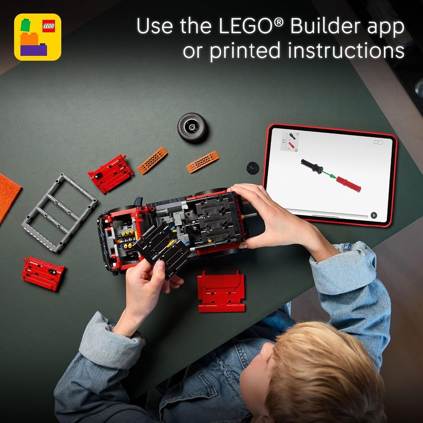 Technic Ford Bronco Kids Toy Car Model Kit - Authentic Ford Bronco Trim & Details