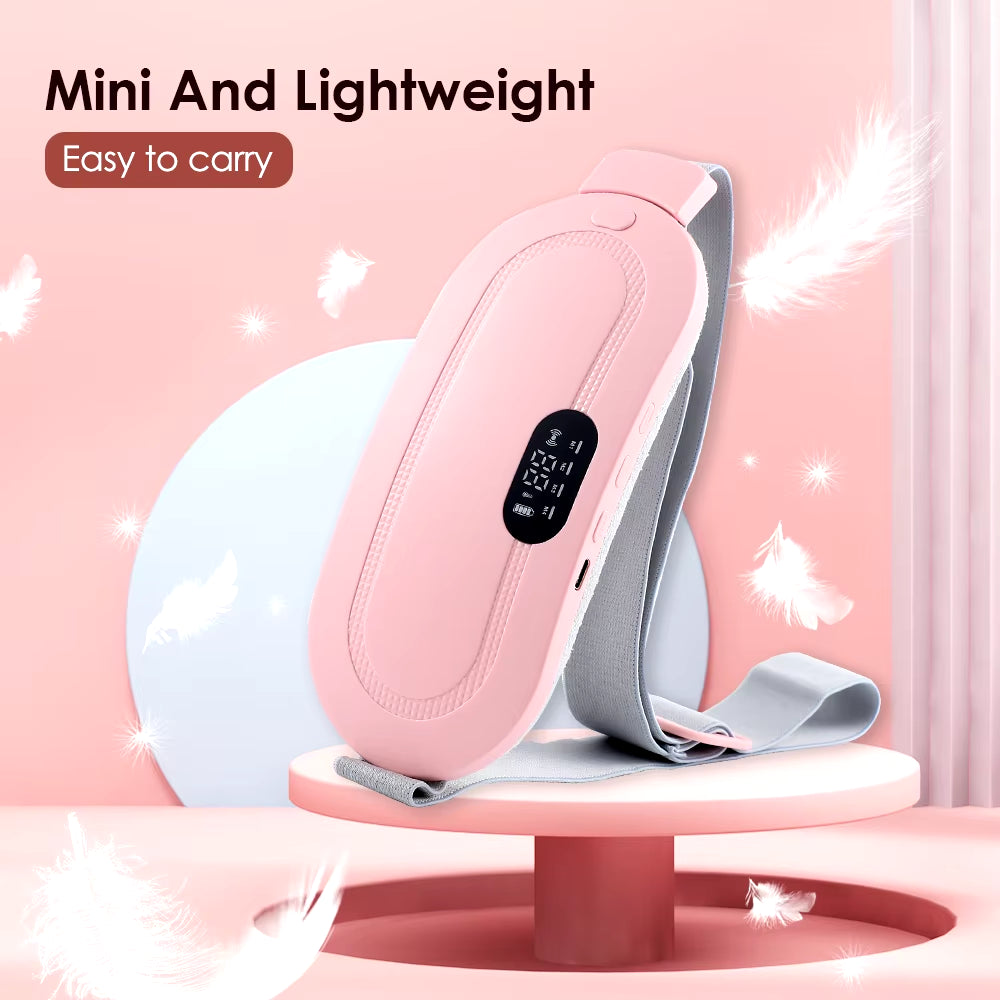 Hot Compress for Pain Relief -Lady Menstrual Heating Pad Belt - Battery Capacity1500mAh, Portable, USB Rechargeable 