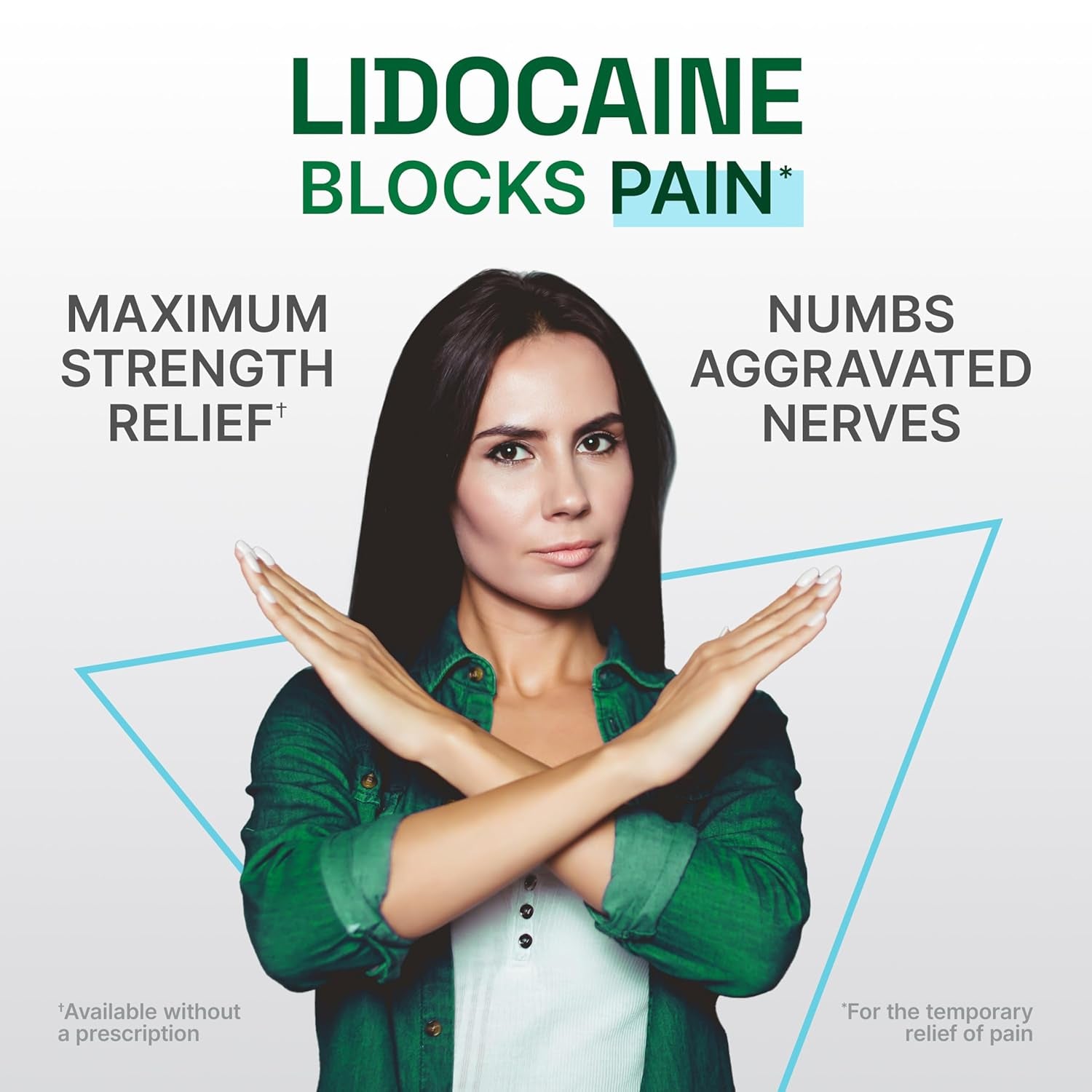 Ultraflex Lidocaine Patches Maximum Strength, Flexible Pain Relief Patch for Lower Back, Lidocaine Patch for Neck, Knee, Shoulder, 4 Large Pain Patches