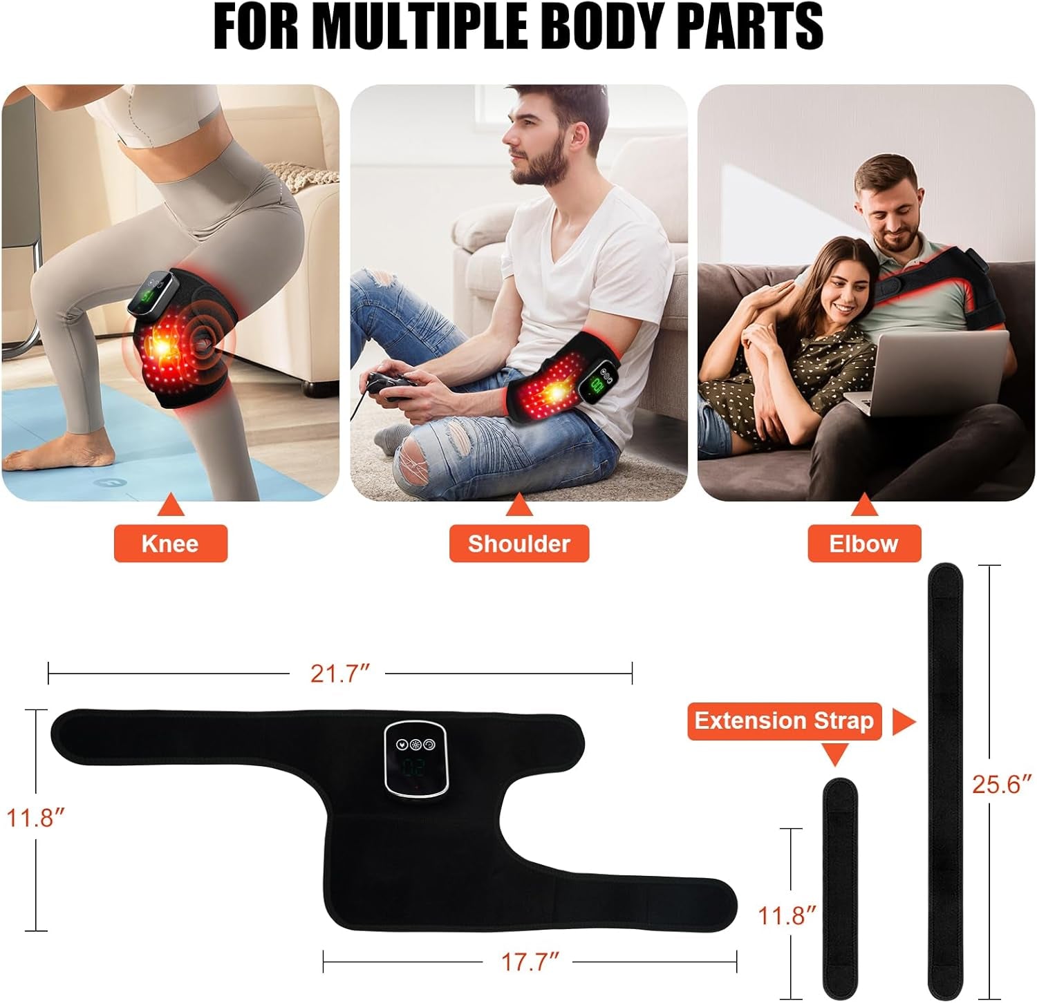 Red-Light-Therapy for Knee near Infrared-Light Heating Device for Body/Joint/Elbow/Shoulder 660Nm&850Nm