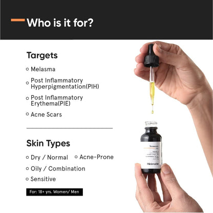 3% Tranexamic Acid Face Serum for Acne Scars, Melasma, Discoloration and Dark Spots |  Fl Oz / 30 ml