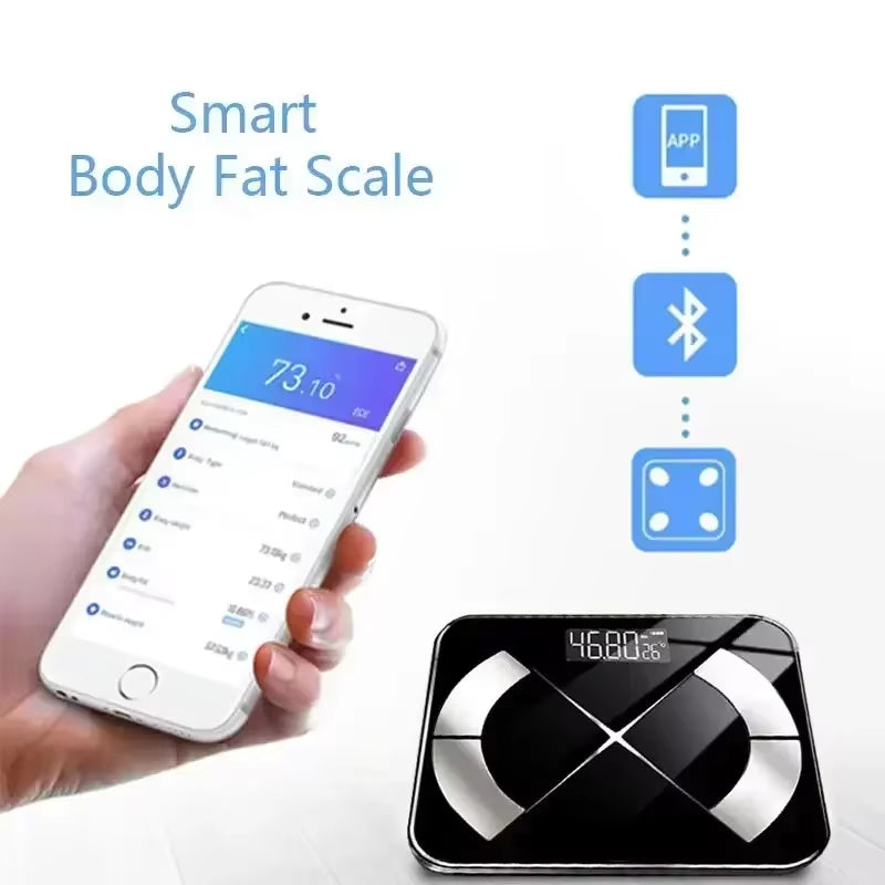 High Accuracy Digital Weight Scale – Smart Home Body Scale with LCD HD Display 