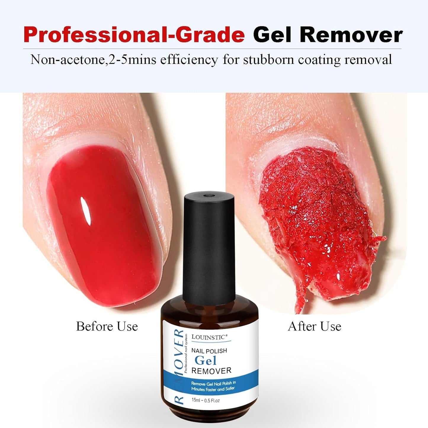 Gel Nail Polish Remover - Gel Polish Remover  3-5 Minutes and Cuticle Oil for Nails