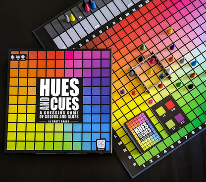 HUES and CUES Color Guessing Board Game Family Party Challenging Game  