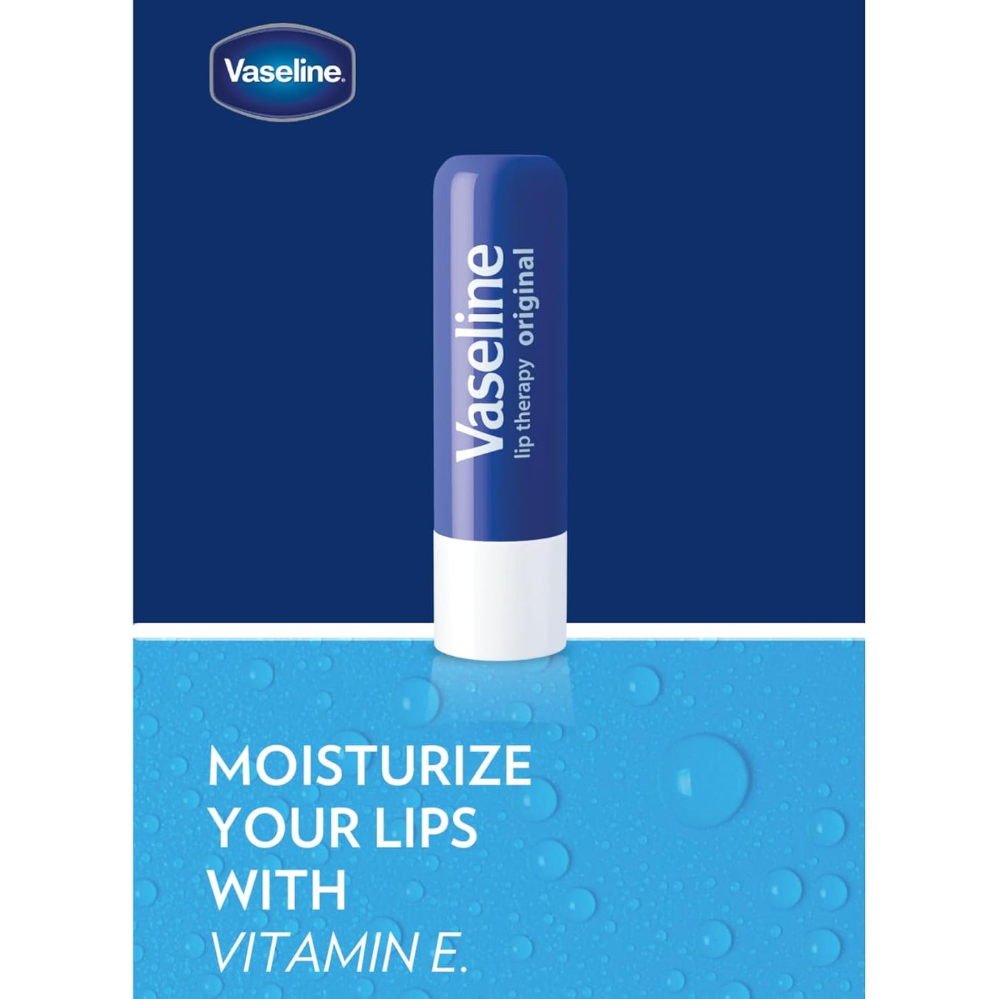 Lip Therapy Care Original, Fast-Acting Nourishment, Ideal for Chapped, Dry, Cracked, or Damaged Lips, Lip Balm, 0.16 Ounce (Pack of 4)