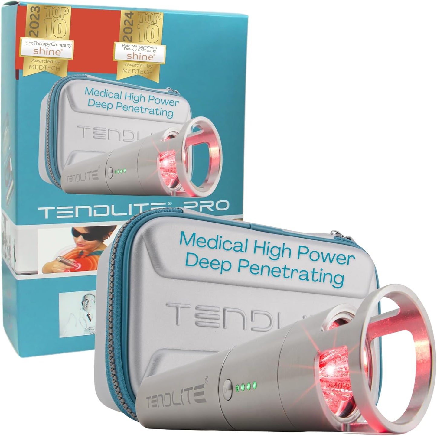 DEEP RED/NIR – Tendlite Pro – Deep Tissue Red & near Infrared Light Therapy Device 660Nm & 850Nm for Arthritis, Joint Pain Relief & Muscle Recovery | Professional-Grade for Home Use