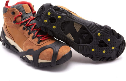 V3 Tungsten Winter Ice Grips for Shoes and Boots - Ice Cleats for Snow and Ice, Stayon Toe, Reflective Heel