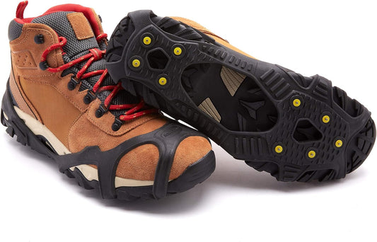 V3 Tungsten Winter Ice Grips for Shoes and Boots - Ice Cleats for Snow and Ice, Stayon Toe, Reflective Heel