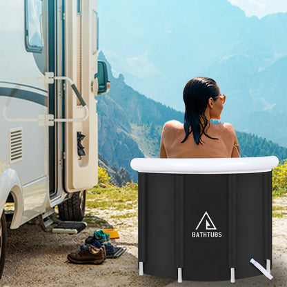 Black Inflatable Bathtub PVC 32" Diameter