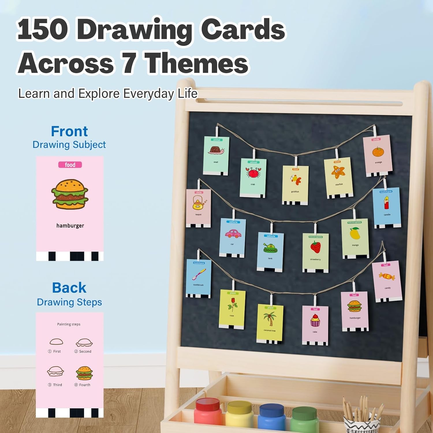 Drawing Robot Toy Voice Interactive Art Machine 150 Cards Kids Learning Toy