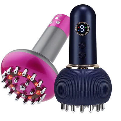 Wireless Heated Gua Sha Scraping Brush – Body Slimming, Meridian Therapy, Lymphatic Detox - Rechargeable