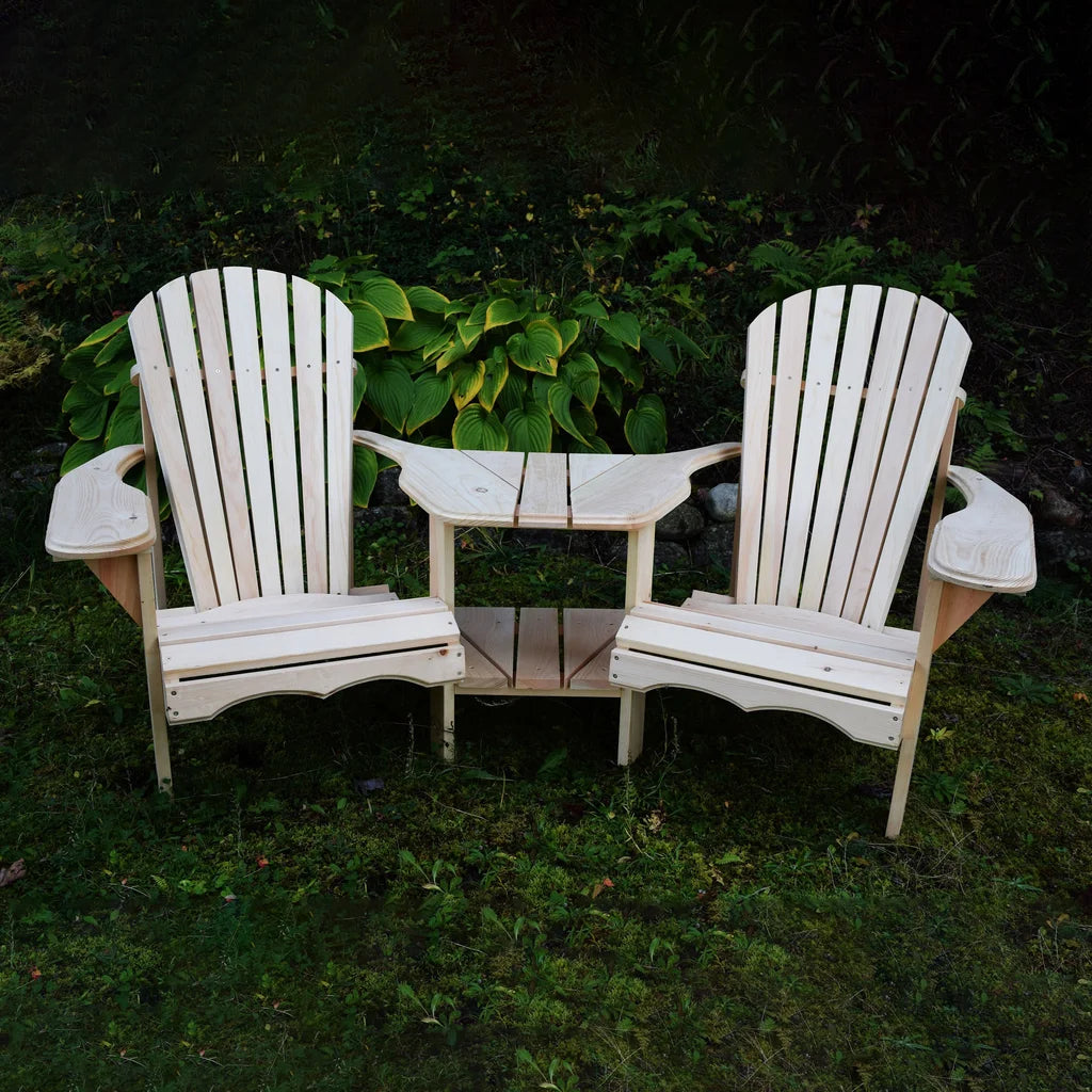 Adirondack Muskoka Chair with Center Table -  3pc Set