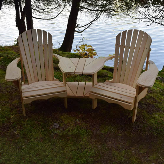 Adirondack Muskoka Chair with Center Table -  3pc Set