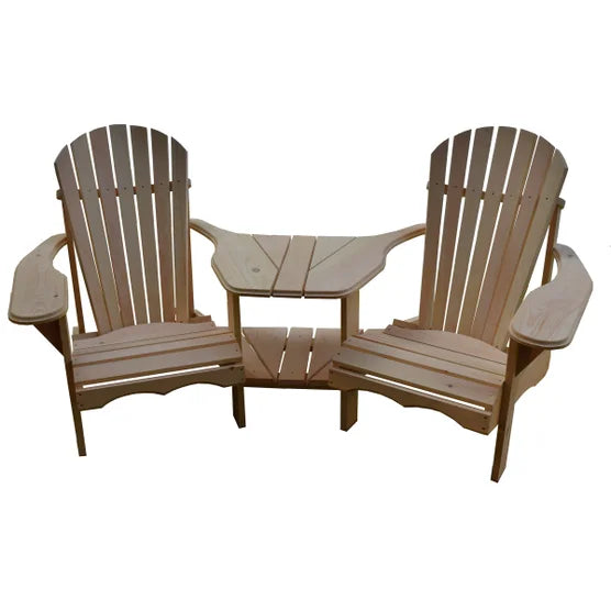 Adirondack Muskoka Chair with Center Table -  3pc Set