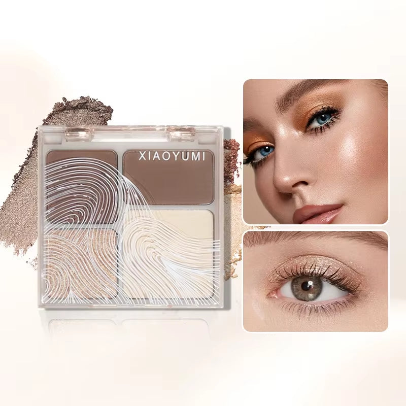 Natural Face Powder Palette Matte Bronzer Contour Shading Highlighter Blush 