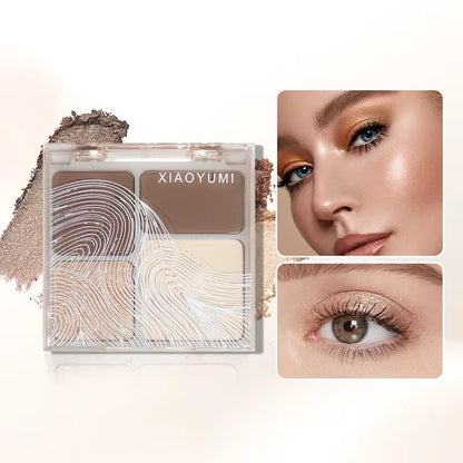 Natural Face Powder Palette Matte Bronzer Contour Shading Highlighter Blush 