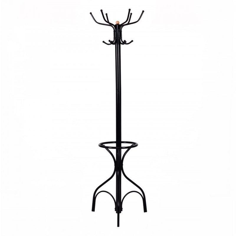Antique-Style Metal Coat and Hat Stand with Clothes Hanger
