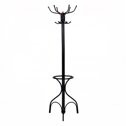 Antique-Style Metal Coat and Hat Stand with Clothes Hanger