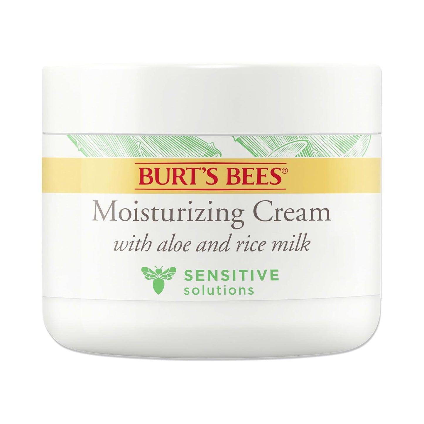Calming Day Face Lotion with Aloe and Rice Milk, Soothing Face Lotion for Sensitive Skin, 98.9 Percent Natural Origin Skin Care, 1.8 Oz. Bottle