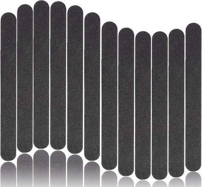 Nail Files Double Sided Professional Manicure Tools Kit 100/180 Grit Washable (12PCS)