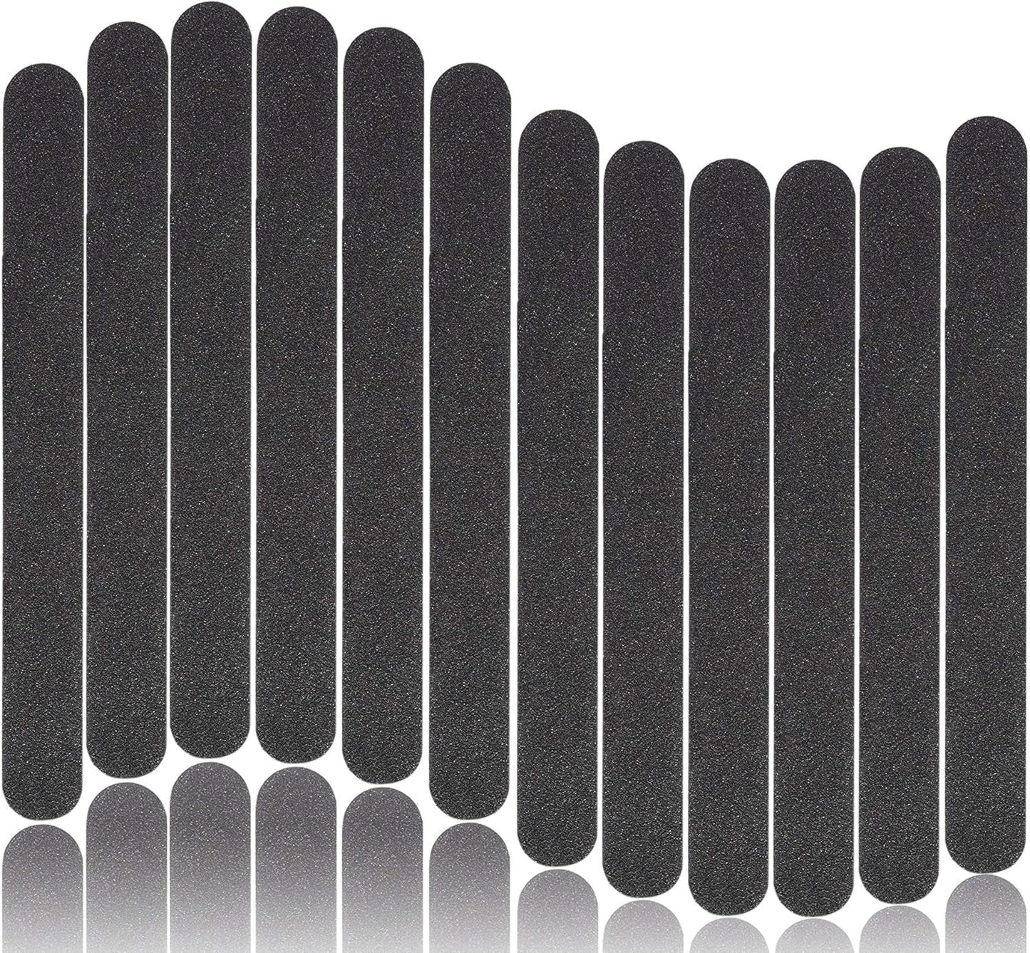 Nail Files Double Sided Professional Manicure Tools Kit 100/180 Grit Washable (12PCS)