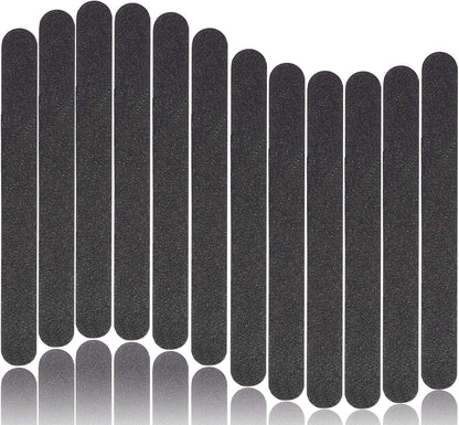 Nail Files Double Sided Professional Manicure Tools Kit 100/180 Grit Washable (12PCS)