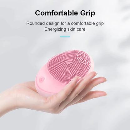Facial Cleanser Sonic Vibration Cleaner - Electric Silicone Face Brush Skin Massager  Deep Hole Face Brush Machine