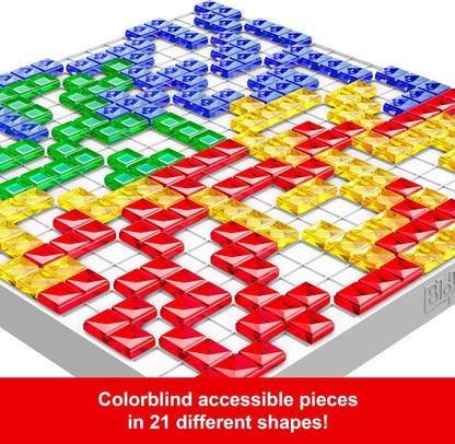 Blokus Strategy Board Game for Kids & Families with Color Blind Accessible Pcs