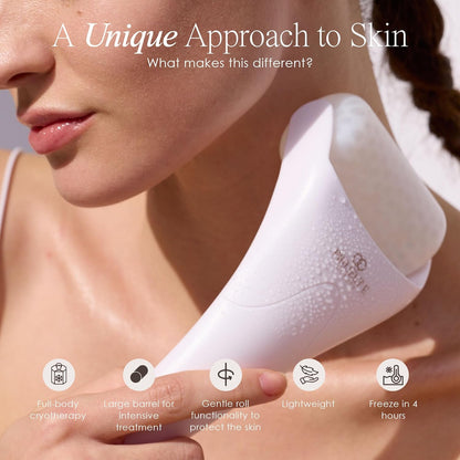 Ice Roller for Cold Therapy | Puffiness and Dark Circle Reduction | Skin Tightening and Firming | Pain Relief for Muscle Soreness and Redness