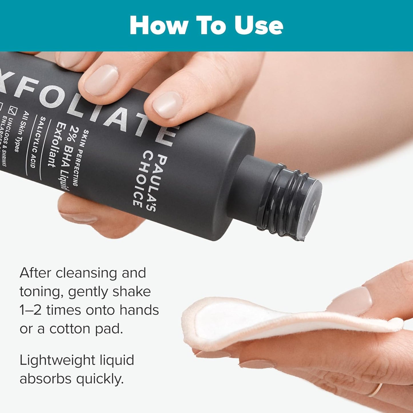 SKIN PERFECTING 2% BHA Liquid Exfoliant with Salicylic Acid, Facial Polish for Enlarged Pores, Wrinkles & Fine Lines, Suitable for Blackhead-Prone Skin, Fragrance-Free