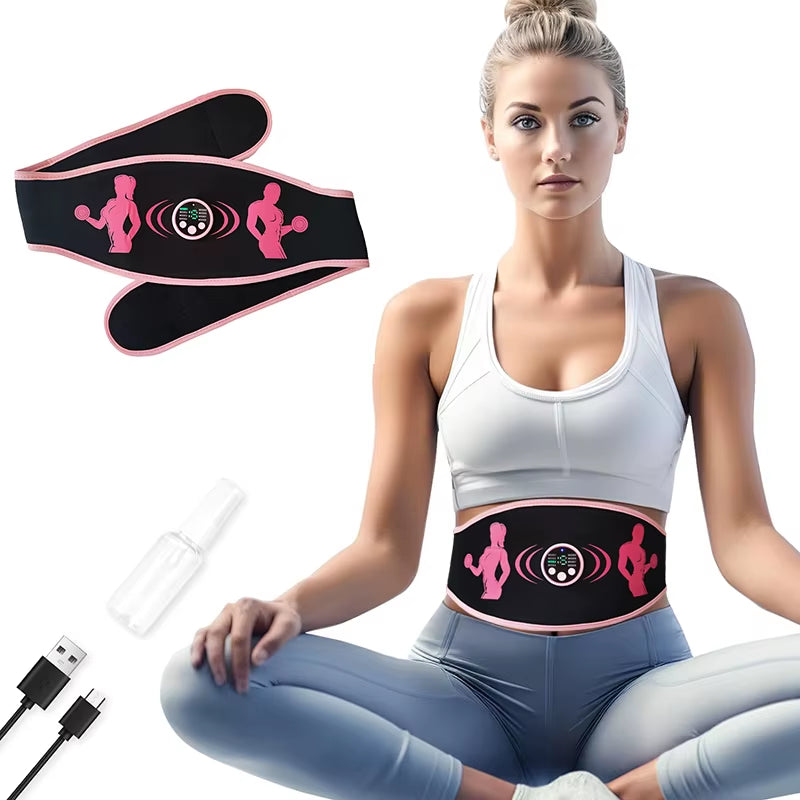 Smart EMS slimming belt tones abs, burns fat & enhances muscle strength for fast fitness results.