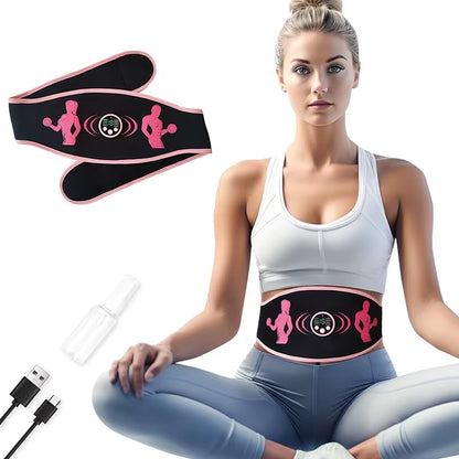 Smart EMS slimming belt tones abs, burns fat & enhances muscle strength for fast fitness results.