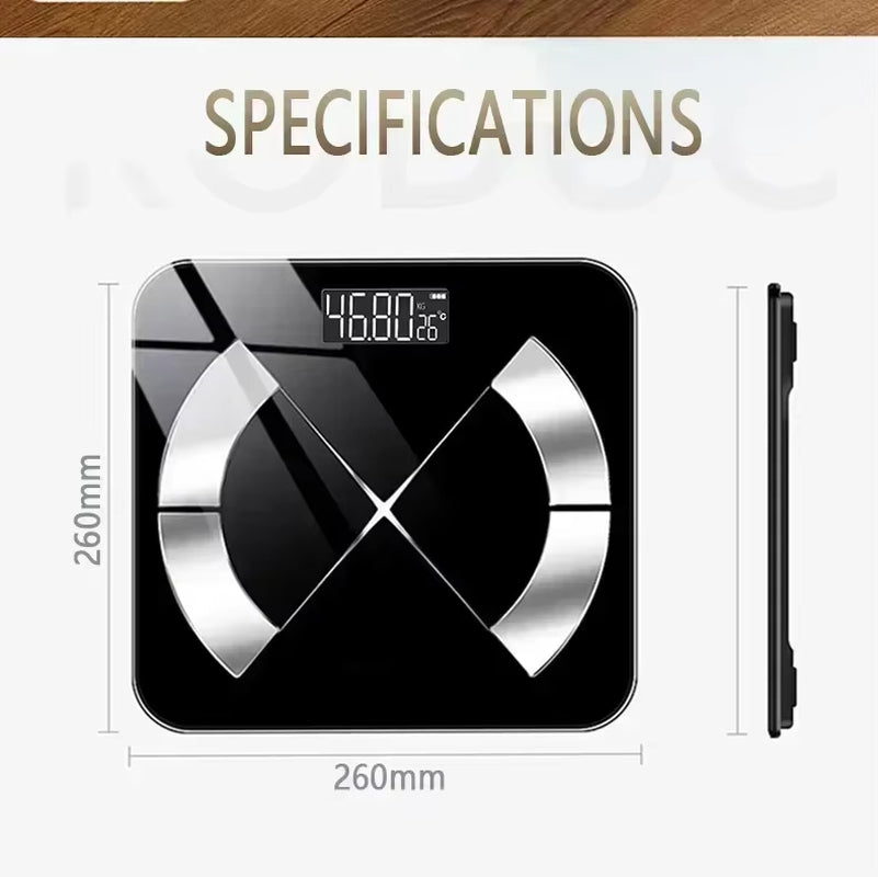 High Accuracy Digital Weight Scale – Smart Home Body Scale with LCD HD Display 