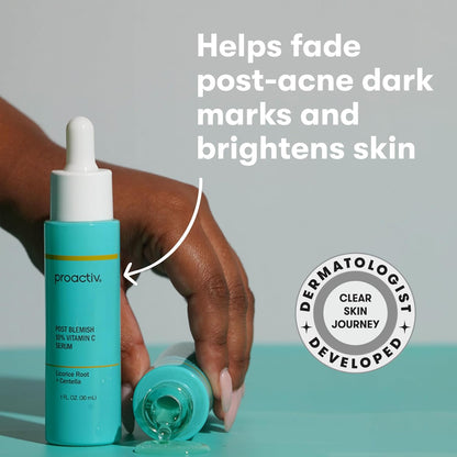 Post Blemish 10% Vitamin C Serum - Targets Dark Spots & Uneven Skin Tone. Formulated for Acne-Prone Skin