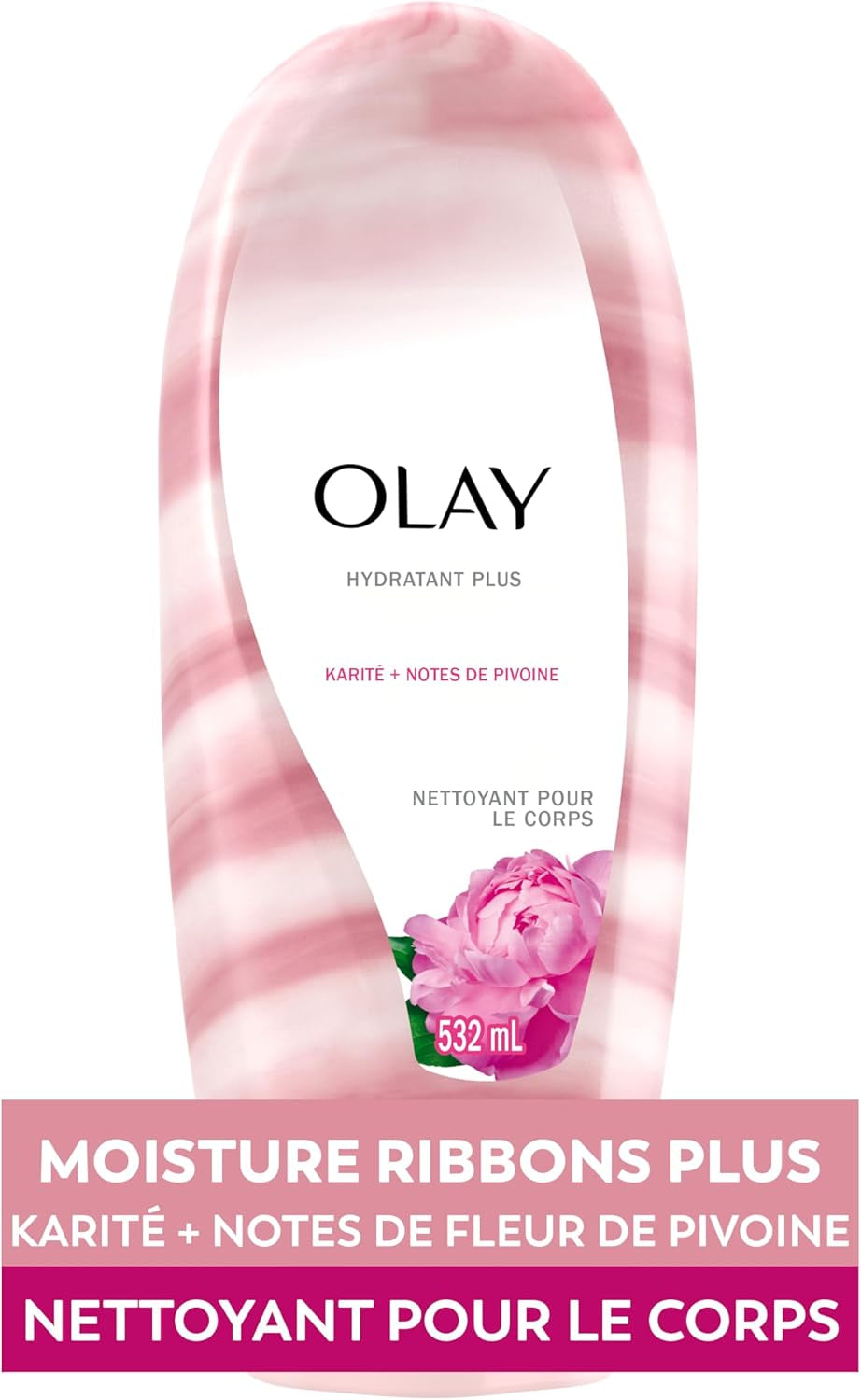 Moisture Ribbons plus Shea + Notes of Peony Blossom Body Wash, 532 Ml