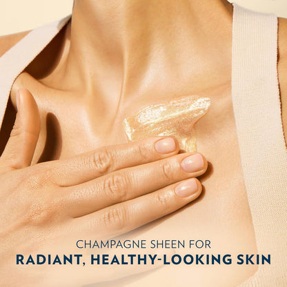 Glazed and Glisten Sunlit Glow Body Gel Oil Vanilla Cocoa Shimmering with Ultra-Hydrating Lipids and 100% Pure Cocoa Butter, 6.8 Oz