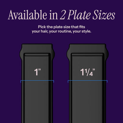 Pro Artist Black Gold Ionic 1 1/4 Inch Flat Iron - Use as Straightener for Sleek Straight Hair or Use Rounded Edges for Shiny Curls and Waves, Stylist-Preferred Styles