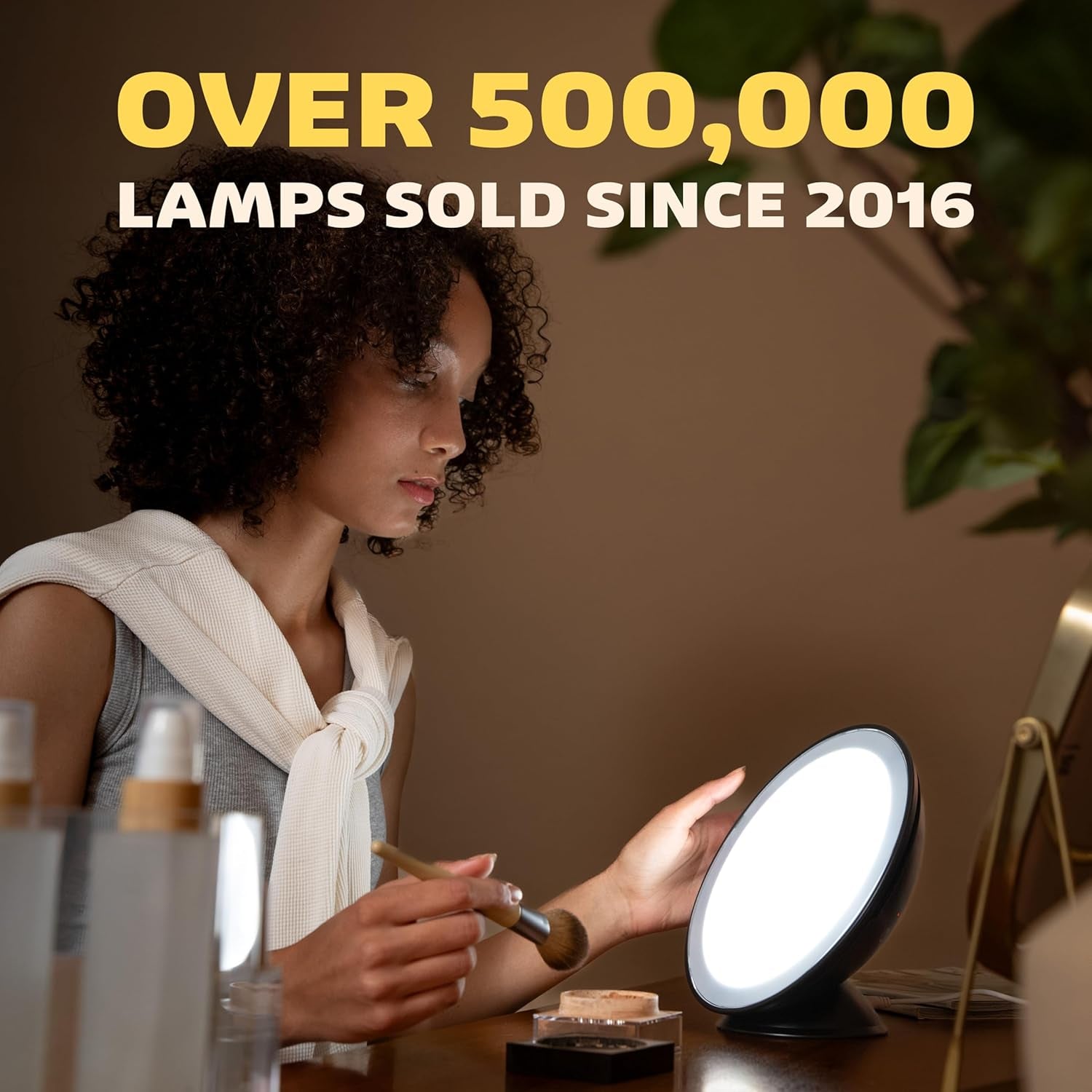 Lumos 2.0 Bright Light Therapy Desk Lamp | as Seen on Shark Tank | Ultra Powerful 10,000 LUX Brightness | 5500K Color Mimics Noon Day Sun | Improve Your Mood, Sleep, Energy & Focus
