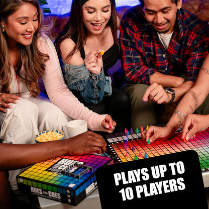 HUES and CUES Color Guessing Board Game Family Party Challenging Game  
