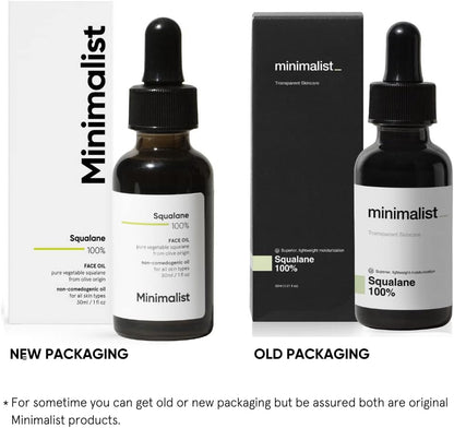  100% Squalane Plant-Derived Face Oil - Superior Hydration and Skin Elasticity | Reduces Fine Lines Restores Firmness | 1 Fl Oz / 30 mll