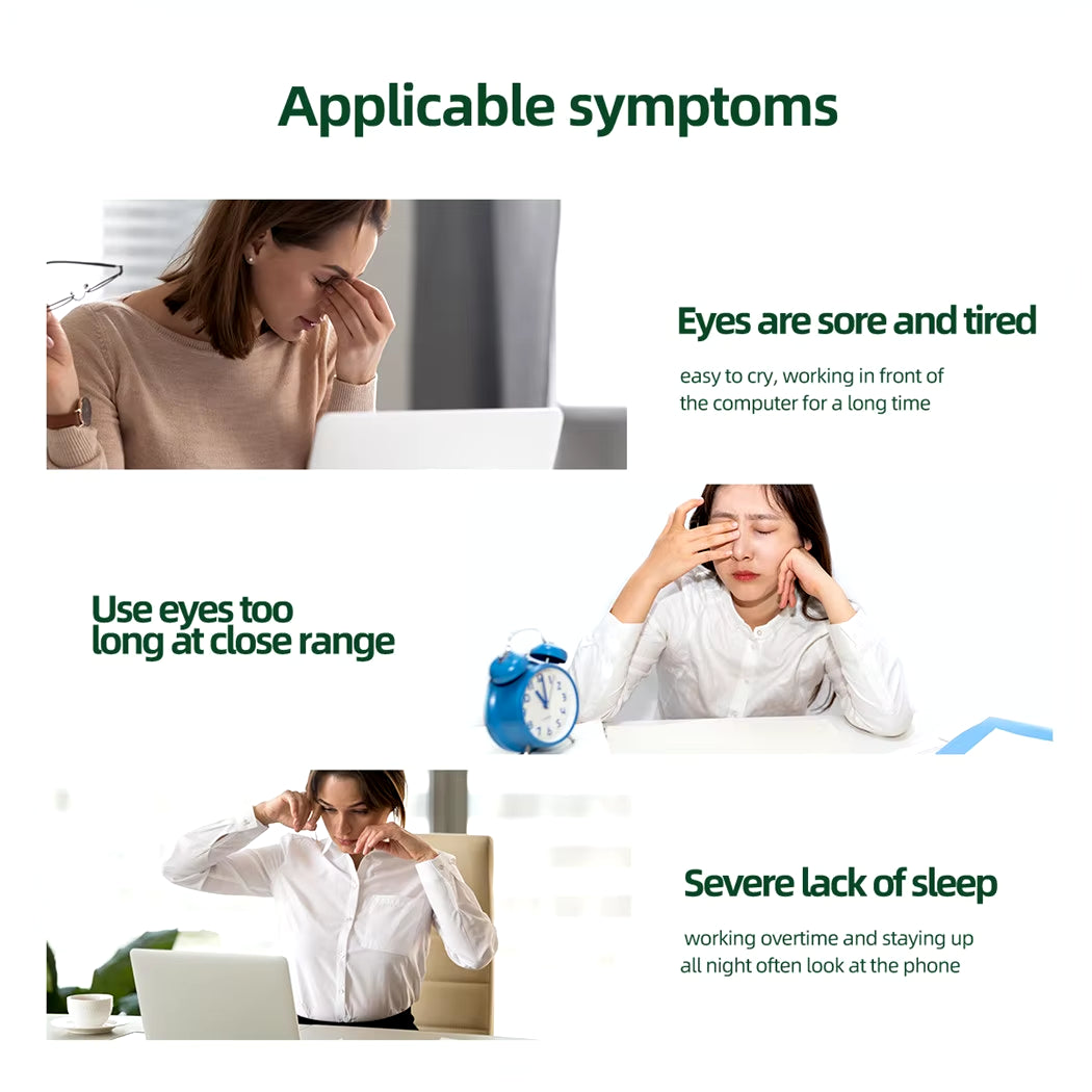 9 Modes Magnetic Vibrator Eye Massager Therapy -Smart Eye Massage Instrument Relieves Fatigue 