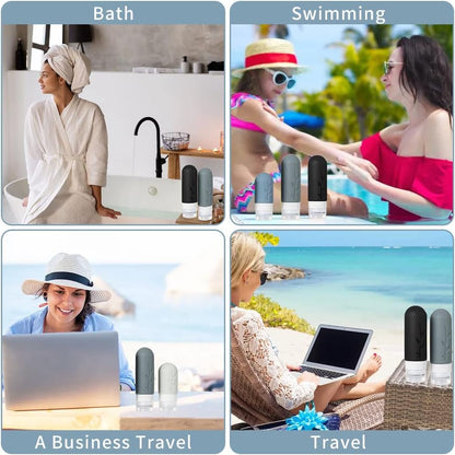 18 Pack Travel Bottles for Toiletries, TSA Approved Travel Size Toiletries, Travel Essentials Leakproof & Refillable Travel Containers for Toiletries, Silicone Travel Toiletries Containers Set